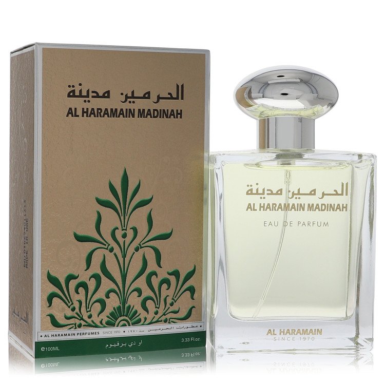 Al Haramain Madinah Perfume By Al Haramain Eau De Parfum Spray (Unisex) for Women 3.33 oz