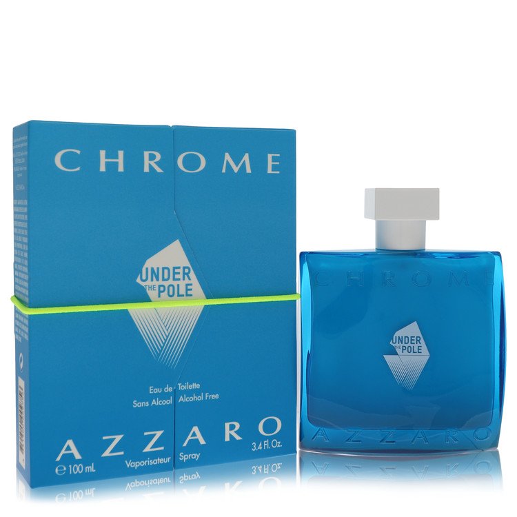 Chrome Under The Pole Eau De Toilette Spray (Alcohol Free) By Azzaro for Men 3.4 oz