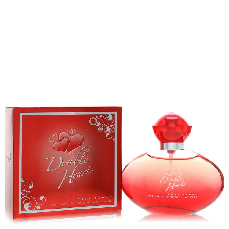 Double Hearts Eau De Parfum Spray By YZY Perfume 3.3 oz for Women