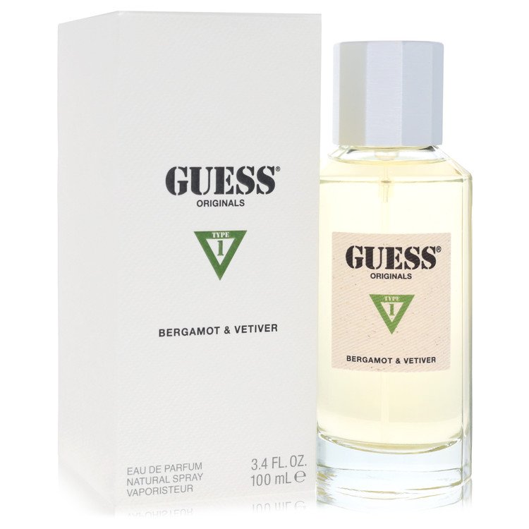 Guess Originals Type 1 Bergamot & Vetiver Eau De Parfum Spray By Guess for Men 3.4 oz