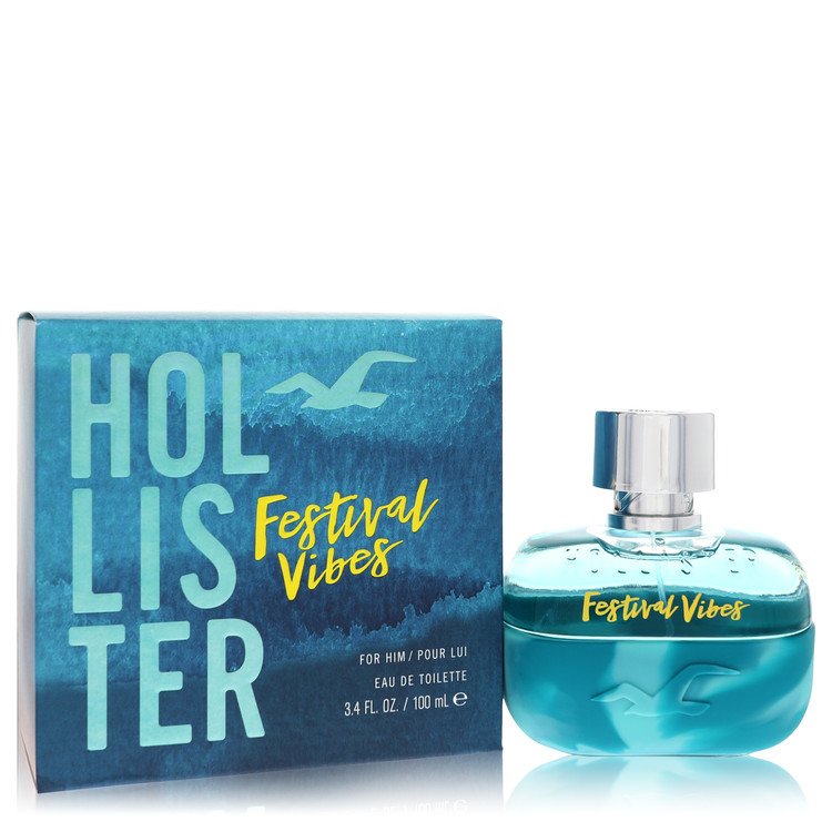 Hollister Festival Vibes Cologne By Hollister Eau De Toilette Spray for Men 3.4 oz