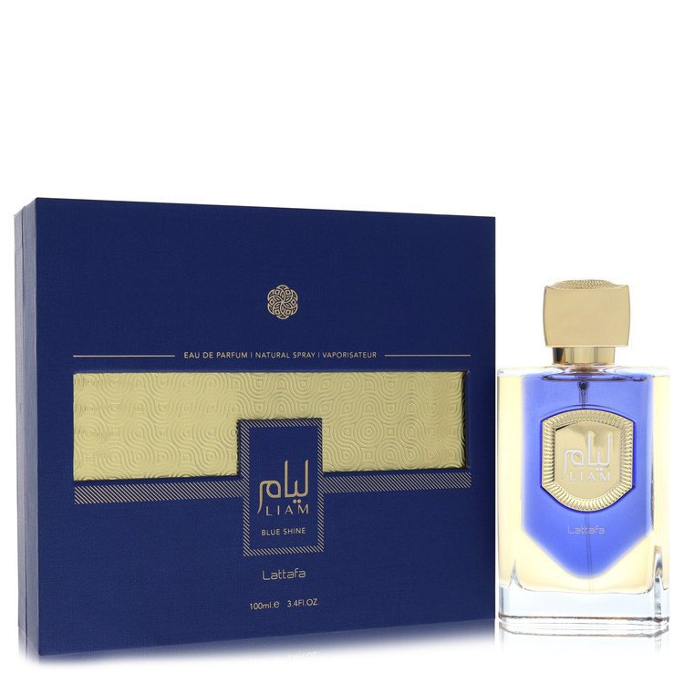 Lattafa Liam Blue Shine Eau De Parfum Spray (Unisex) By Lattafa for Men 3.4 oz