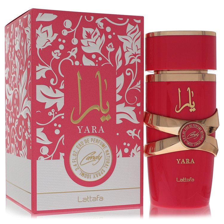 Lattafa Yara Candy Perfume By Lattafa Eau De Parfum Spray for Women 3.4 oz