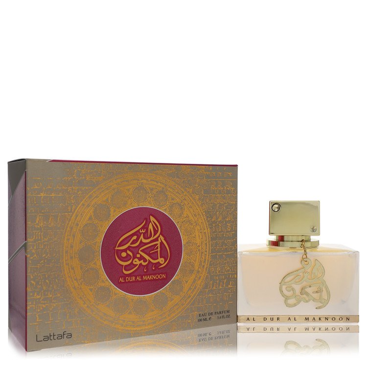 Lattafa Al Dur Al Maknoon Gold Cologne By Lattafa Eau De Parfum Spray (Unisex) for Men 3.4 oz
