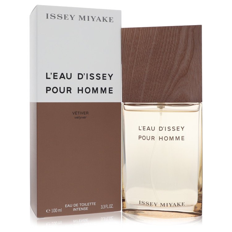 L'eau D'issey Pour Homme Vetiver Cologne By Issey Miyake Eau De Toilette Intense Spray for Men 3.3 oz