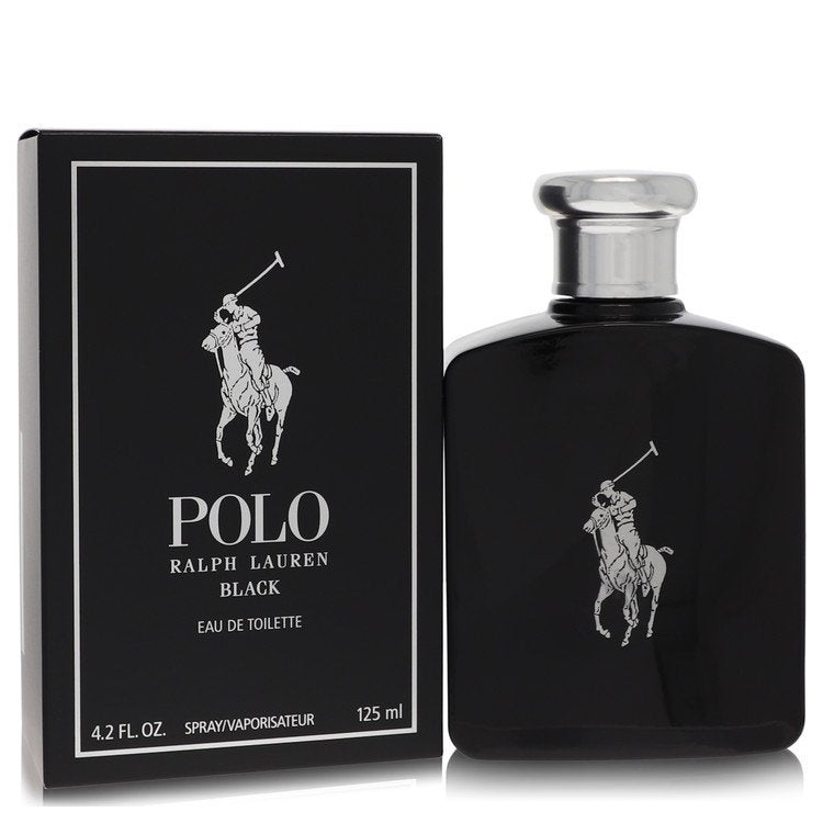 Polo Black Eau De Toilette Spray By Ralph Lauren for Men 4.2 oz