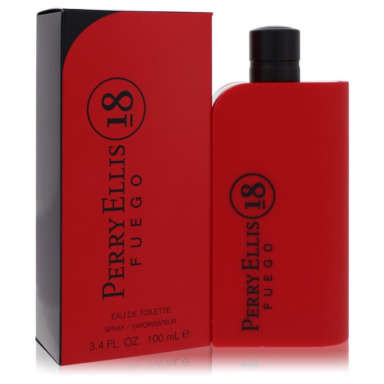 Perry Ellis 18 Fuego Eau De Toilette Spray By Perry Ellis for Men 3.4 oz