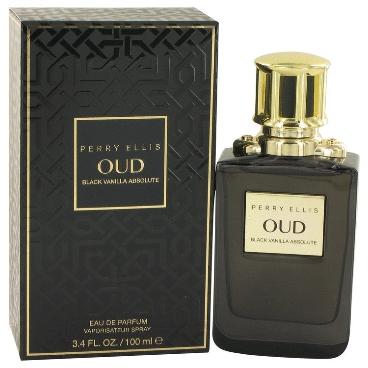 Perry Ellis Oud Black Vanilla Absolute Eau De Parfum Spray By Perry Ellis for Women 3.4 oz