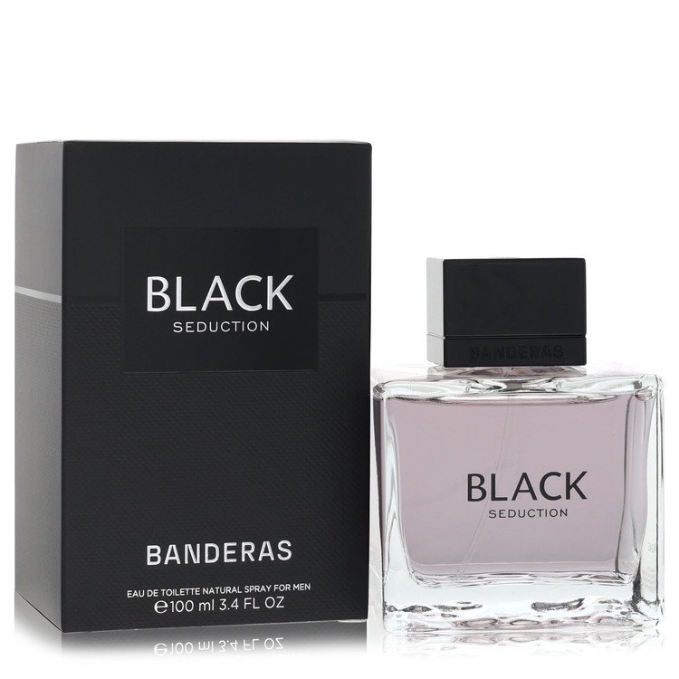 Seduction In Black Eau De Toilette Spray By Antonio Banderas for Men 3.4 oz