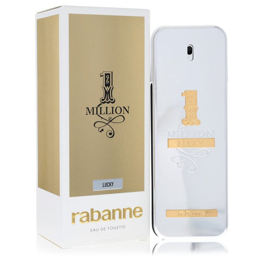 1 Million Lucky Eau De Toilette Spray By Paco Rabanne for Men 3.4 oz