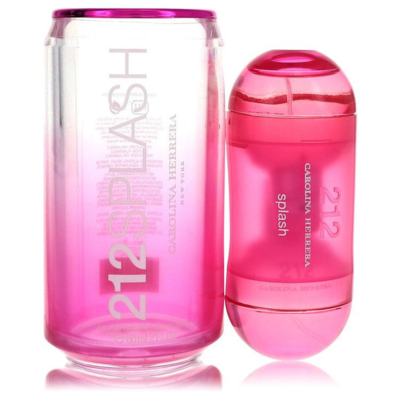 212 Splash Eau De Toilette Spray (Pink) By Carolina Herrera for Women 2 oz