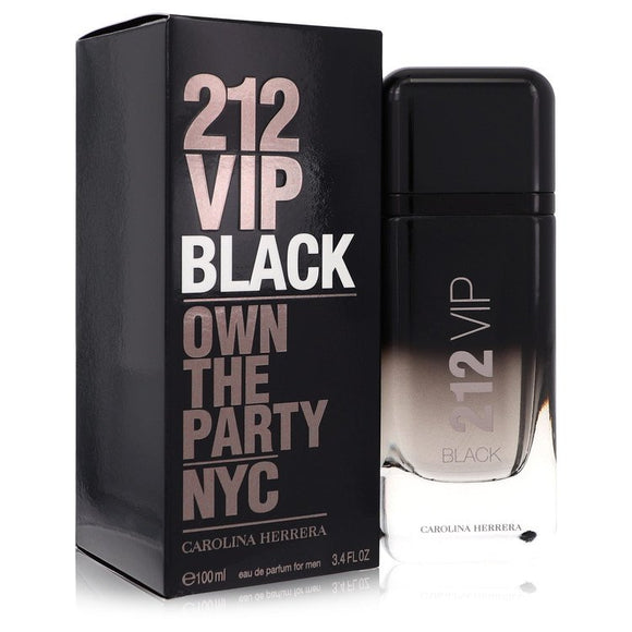 212 Vip Black Eau De Parfum Spray By Carolina Herrera for Men 3.4 oz