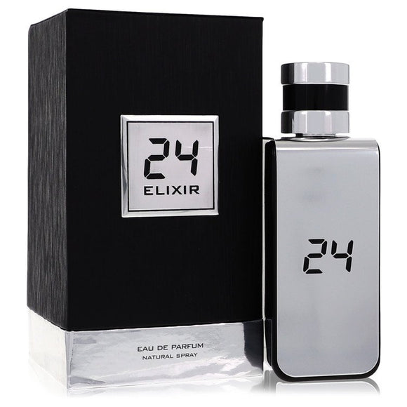 24 Platinum Elixir Eau De Parfum Spray By ScentStory for Men 3.4 oz