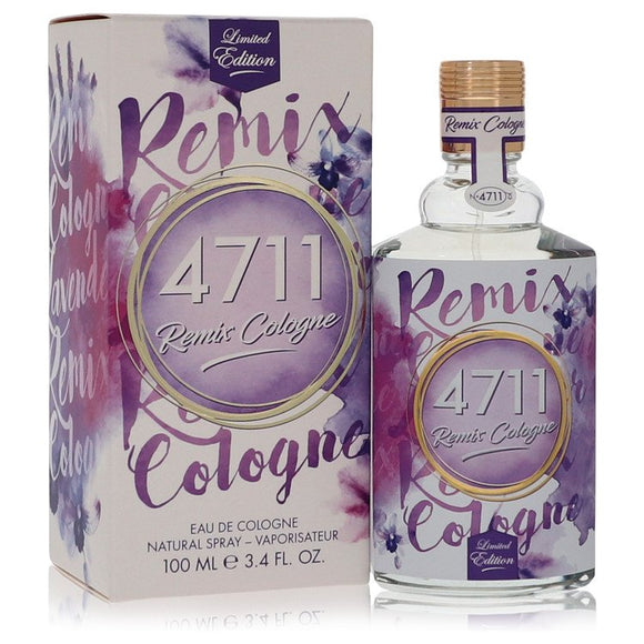 4711 Remix Lavender Eau De Cologne Spray (Unisex) By 4711 for Men 3.4 oz