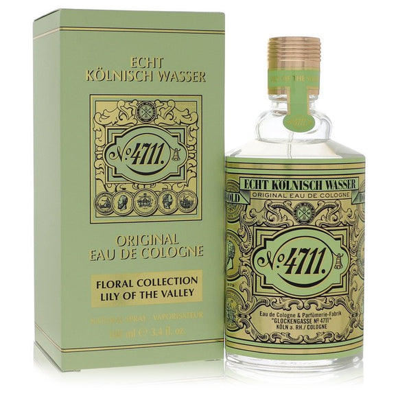 4711 Floral Collection Lily Of The Valley Cologne By 4711 Eau De Cologne Spray (Unisex) for Men 3.4 oz