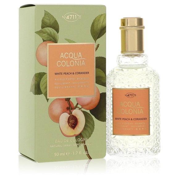 4711 Acqua Colonia White Peach & Coriander Eau De Cologne Spray (Unisex) By 4711 for Women 1.7 oz