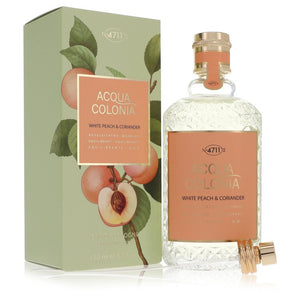 4711 Acqua Colonia White Peach & Coriander Eau De Cologne Spray (Unisex) By 4711 for Women 5.7 oz