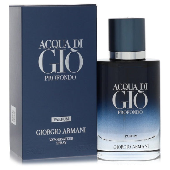 Acqua Di Gio Profondo Parfum Spray Refillable By Giorgio Armani for Men 1 oz