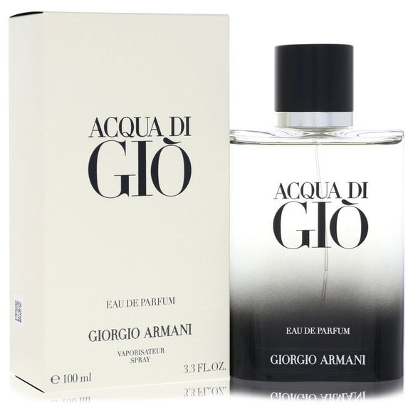 Acqua Di Gio Eau De Parfum Spray By Giorgio Armani for Men 3.3 oz