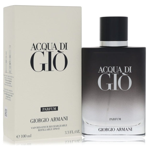 Acqua Di Gio Parfum Spray By Giorgio Armani for Men 3.3 oz