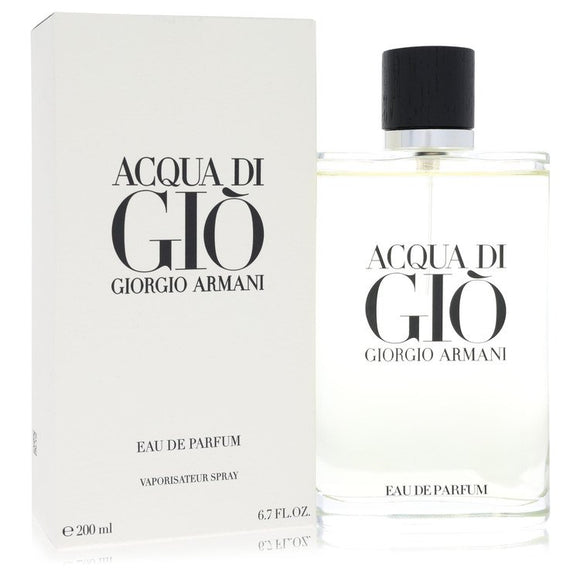 Acqua Di Gio Eau De Parfum Refillable Spray By Giorgio Armani for Men 6.7 oz