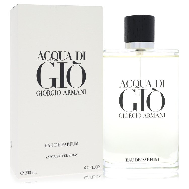 Acqua Di Gio Eau De Parfum Refillable Spray By Giorgio Armani for Men 6.7 oz
