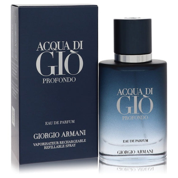 Acqua Di Gio Profondo Cologne By Giorgio Armani Eau De Parfum Spray for Men 1 oz