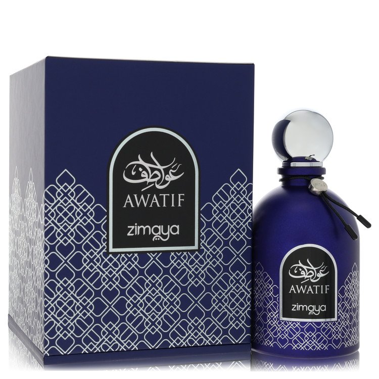 Afnan Zimaya Awatif Blue Eau De Parfum Spray By Afnan for Men 3.4 oz