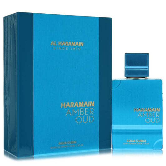 Al Haramain Amber Oud Aqua Dubai Extrait De Parfum Spray By Al Haramain for Men 3.33 oz