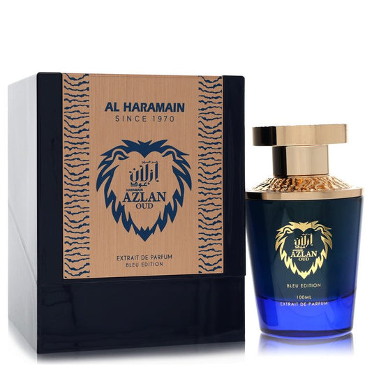 Al Haramain Azlan Oud Bleu Extrait De Parfum Spray By Al Haramain for Men 3.33 oz