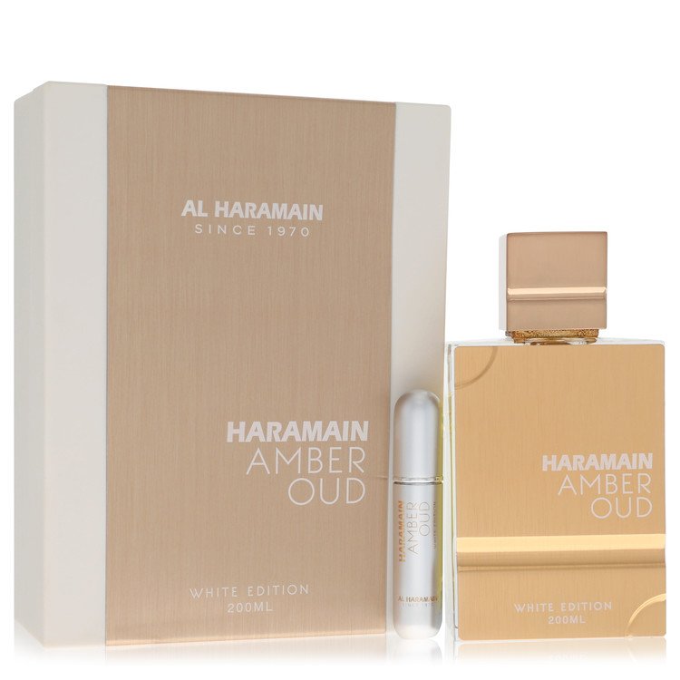 Al Haramain Amber Oud White Edition Eau De Parfum Spray (Unisex) By Al Haramain for Men 6.7 oz