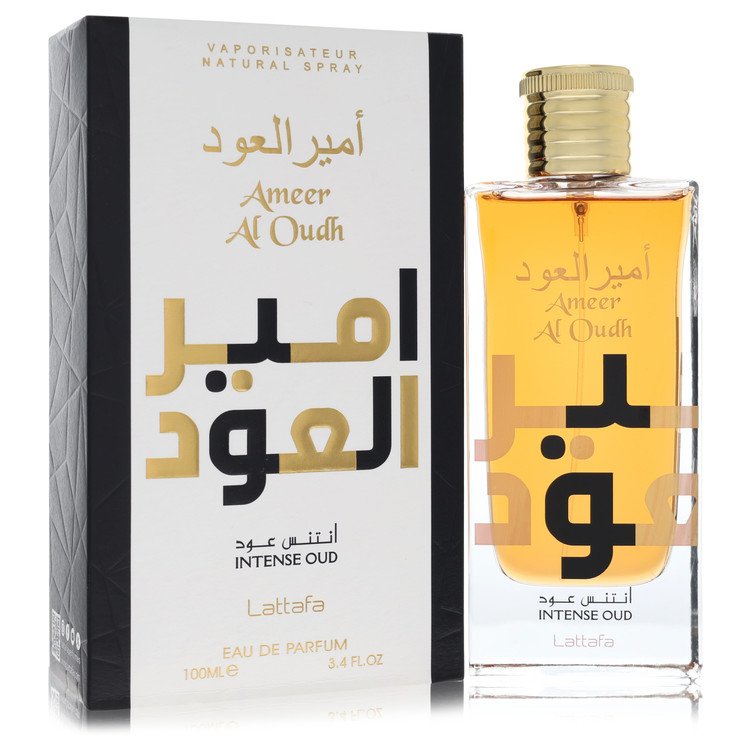 Ameer Al Oudh Intense Oud Eau De Parfum Spray (Unisex) By Lattafa for Women 3.4 oz