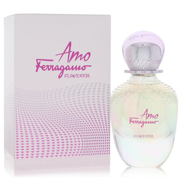 Amo Ferragamo Flowerful Eau De Toilette Spray By Salvatore Ferragamo for Women 1.7 oz