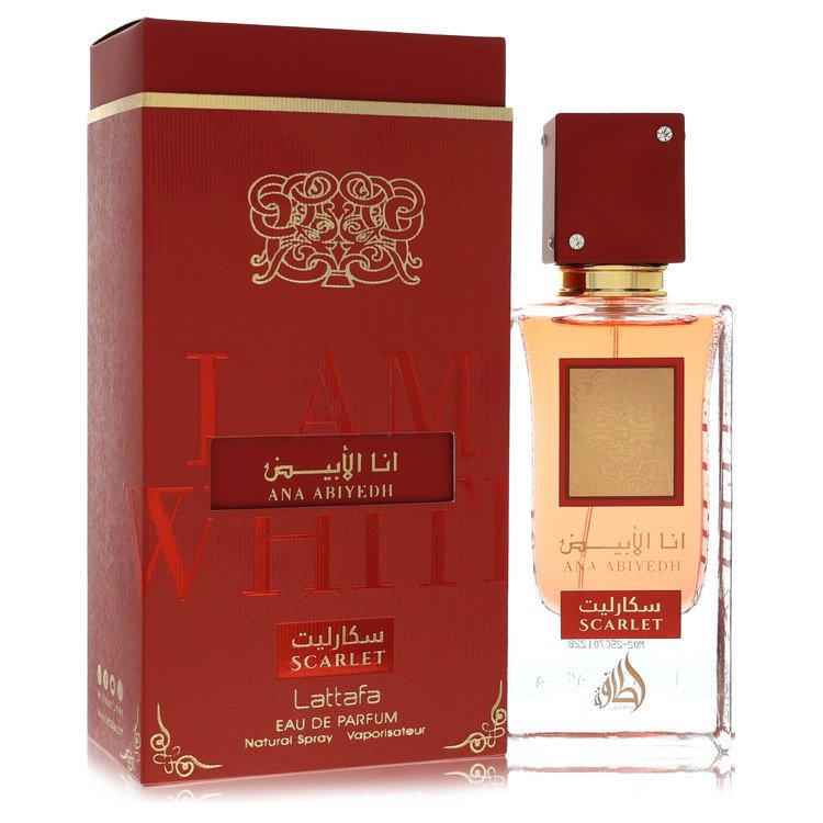 Ana Abiyedh I Am White Scarlet Eau De Parfum Spray (Unisex) By Lattafa for Men 2 oz