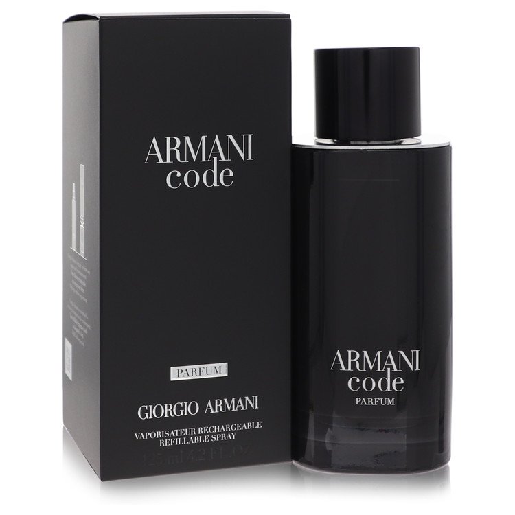 Armani Code Parfum Spray Relillable By Giorgio Armani for Men 4.2 oz