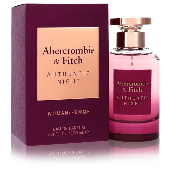 Abercrombie & Fitch Authentic Night Eau De Parfum Spray By Abercrombie & Fitch for Women 3.4 oz