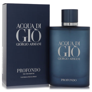 Acqua Di Gio Profondo Eau De Parfum Spray By Giorgio Armani for Men 4.2 oz