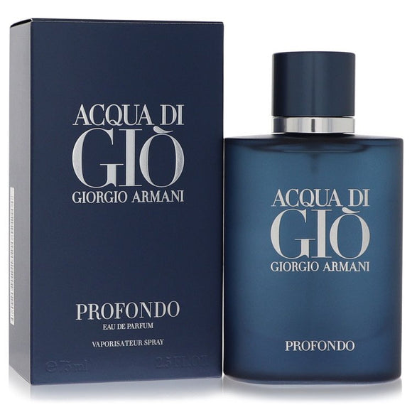 Acqua Di Gio Profondo Eau De Parfum Spray By Giorgio Armani for Men 2.5 oz