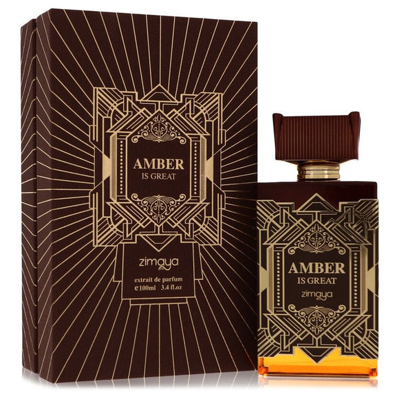 Afnan Amber Is Great Cologne By Afnan Extrait De Parfum (Unisex) for Men 3.4 oz