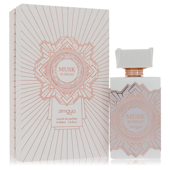 Afnan Musk Is Great Perfume By Afnan Extrait De Parfum Spray (Unisex) for Women 3.4 oz