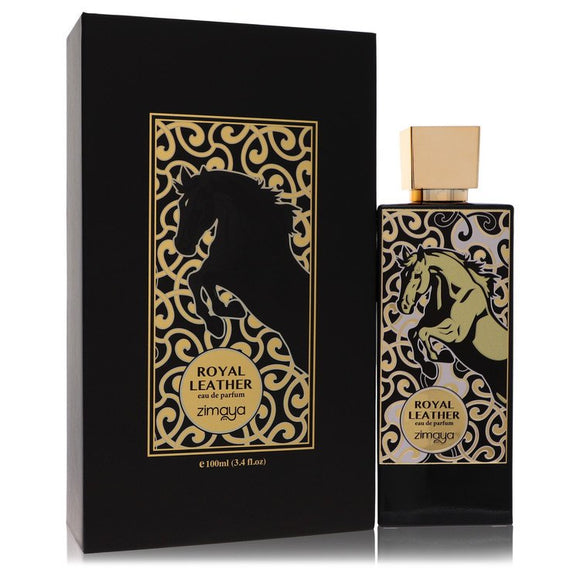 Afnan Zimaya Royal Leather Cologne By Afnan Eau De Parfum Spray (Unisex) for Men 3.4 oz