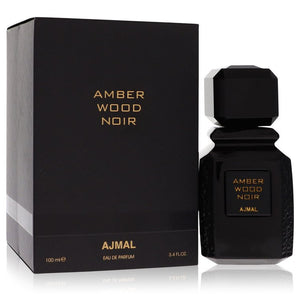 Ajmal Amber Wood Noir Eau De Parfum Spray (Unisex) By Ajmal for Women 3.4 oz