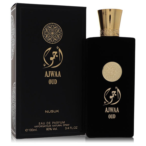 Ajwaa Oud Eau De Parfum Spray (Unisex) By Rihanah for Men 3.4 oz