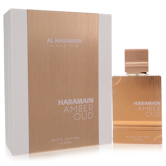 Al Haramain Amber Oud White Edition Eau De Parfum Spray (Unisex) By Al Haramain for Men 3.4 oz