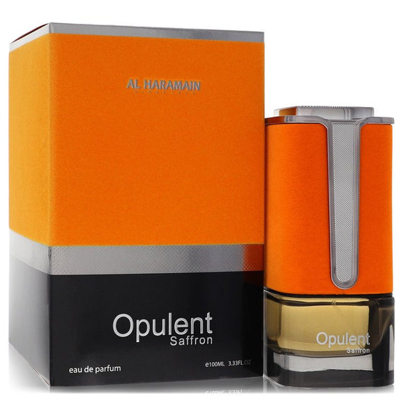 Al Haramain Opulent Saffron Eau De Parfum Spray (Unisex) By Al Haramain for Men 3.3 oz