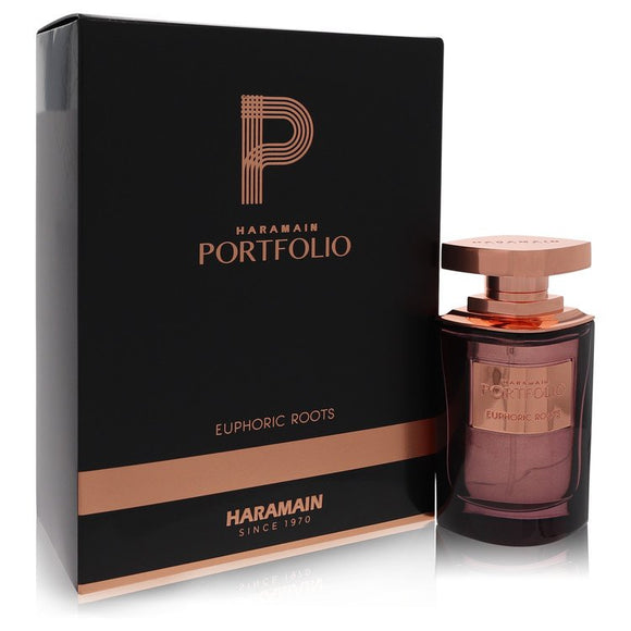 Al Haramain Portfolio Euphoric Roots Eau De Parfum Spray (Unisex) By Al Haramain for Men 2.5 oz