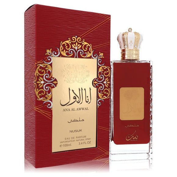 Ana Al Awwal Rouge Perfume By Nusuk Eau De Parfum Spray for Women 3.4 oz