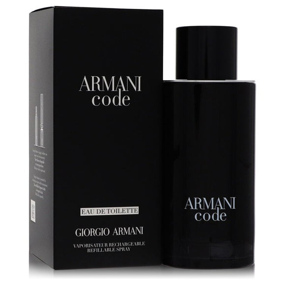 Armani Code Cologne By Giorgio Armani Eau De Toilette Spray Refillable for Men 4.2 oz
