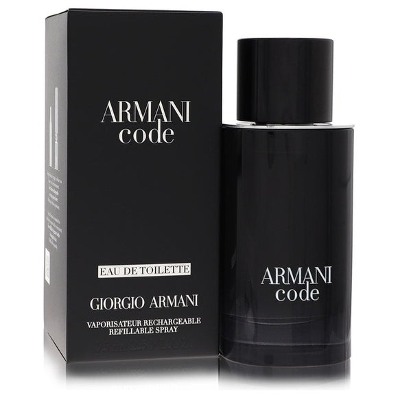 Armani Code Cologne By Giorgio Armani Eau De Toilette Spray Refillable for Men 2.5 oz