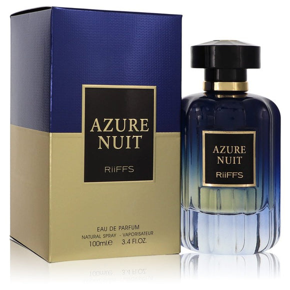 Azure Nuit Eau De Parfum Spray By Riiffs for Men 3.4 oz